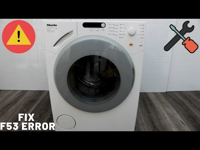Fix Miele F53 Error Washing Machine Repair - YouTube