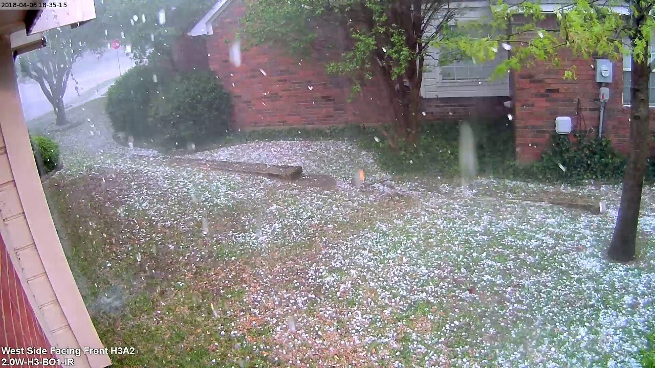 2018 04 06 Severe Hail Storm West Facing Front - YouTube
