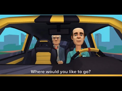 محادثة بين راكب و سائق تاكسي محادثة حوار قصيرة تعلم اللغة الانجليزية أرجو الشتراك بالقناة