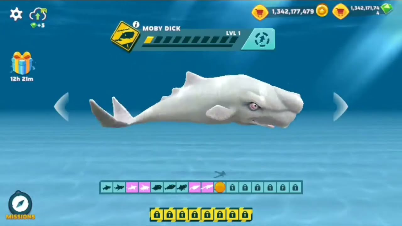 Unlocked and evolved all sharks in Hungry shark evolution - YouTube