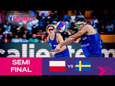 Łosiak/Bryl vs. Åhman/Hellvig - Semi Final Highlights | Tlaxcala 2023 #mexbeachvolley