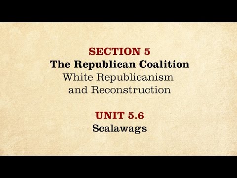 Video: Počas rekonštrukcie sa spomínal pojem scalawags?