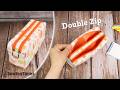 Double Zip Pencil Case Sewing Tutorial | Easy DIY with Two Zippers