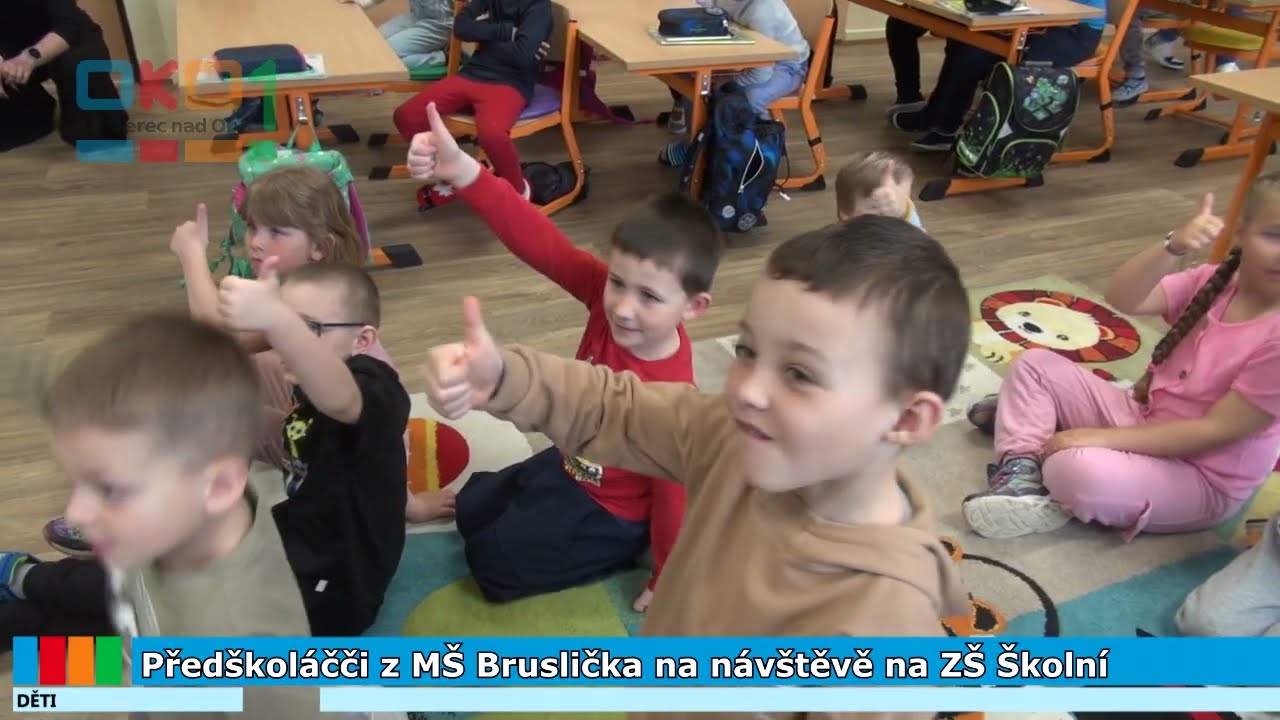 20250401 Předškoláci z MŠ Bruslička na návštěvě ZŠ Školní