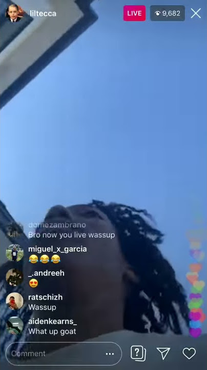 Lil Tecca accidentally goes live on Instagram