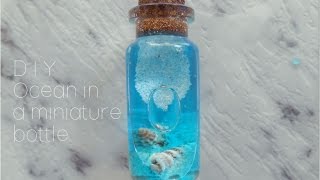 Bottle Charm: Ocean in a miniature bottle