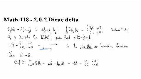 2.0.2 Dirac delta