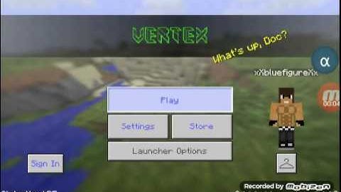 Using vertex screen with alpha hack mod menu minecraft pe