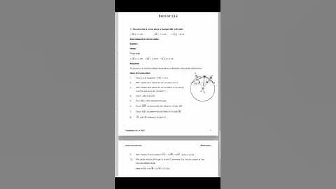 Class: 10th A Subject: Maths Chapter 13: Practical Geometry Exercise: 13.2
