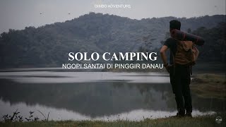 SOLO CAMPING Twilight coffee by the lake