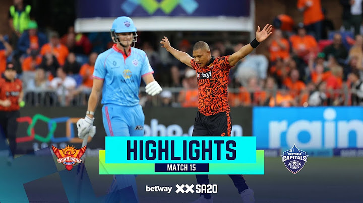 Betway SA20 | Match 15 Highlights | Sunrisers Eastern Cape v Pretoria Capitals | #SECvPC