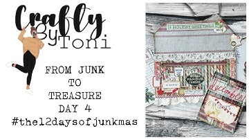 DAY 4…FROM JUNK TO TREASURE ……#The12daysofjunkmas #craftwithme #junkjournalideas