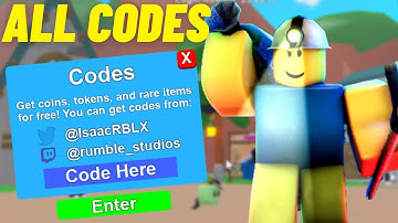 ALL WORKING CODES in MINING SIMULATOR (ROBLOX)