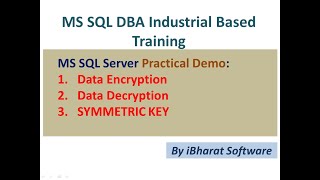 07.Example of Encrypt/Decrypt Data with Encryption| MASTER KEY| SYMMETRIC KEY HINDI #ibharatsoftware