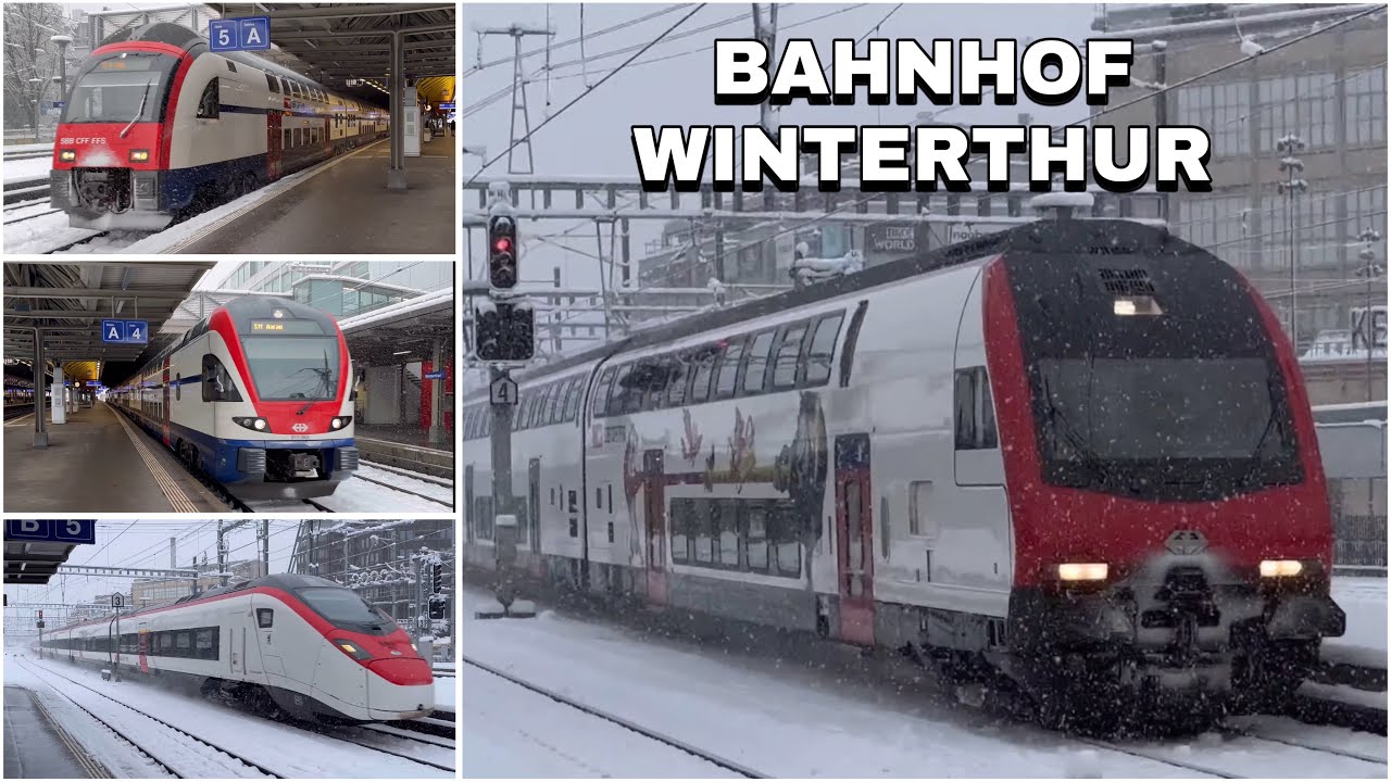 Züge beim Bahnhof Winterthur | Trains at Winterthur station (2023)