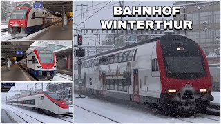 Züge beim Bahnhof Winterthur | Trains at Winterthur station (2023)