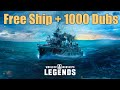 Earn A Rare Premium &amp; 1000 Dubloons | World of Warships Legends | 4k |