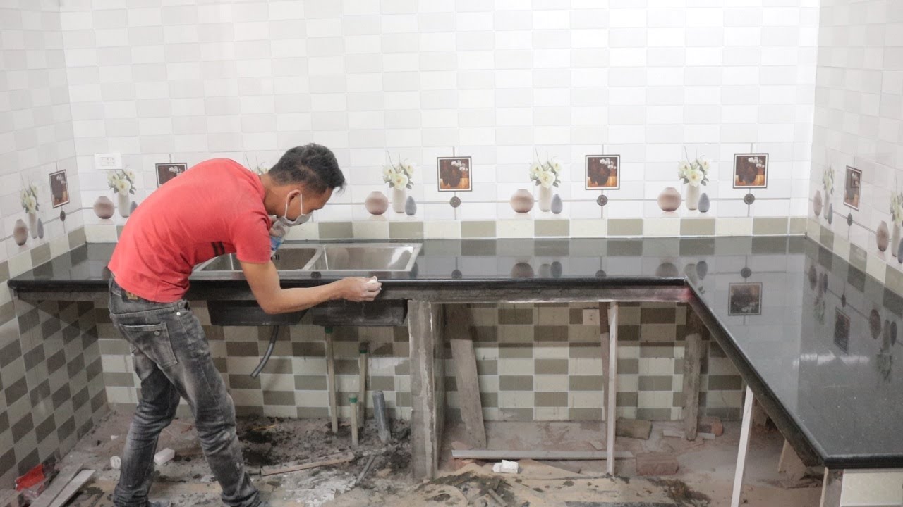 Install Granite Kitchen Countertop | Complete Kitchen Table Traditional