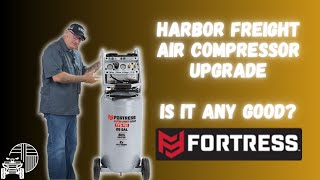 Fortress 26 Gallon Air Compressor, Is It Really QUIET? | Harbor Freight Tool Review