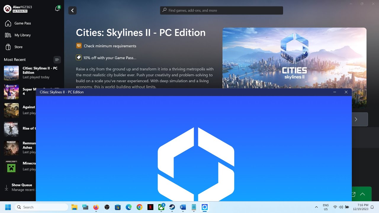 Question about Cities Skylines 2: Game Pass vs. Steam : r