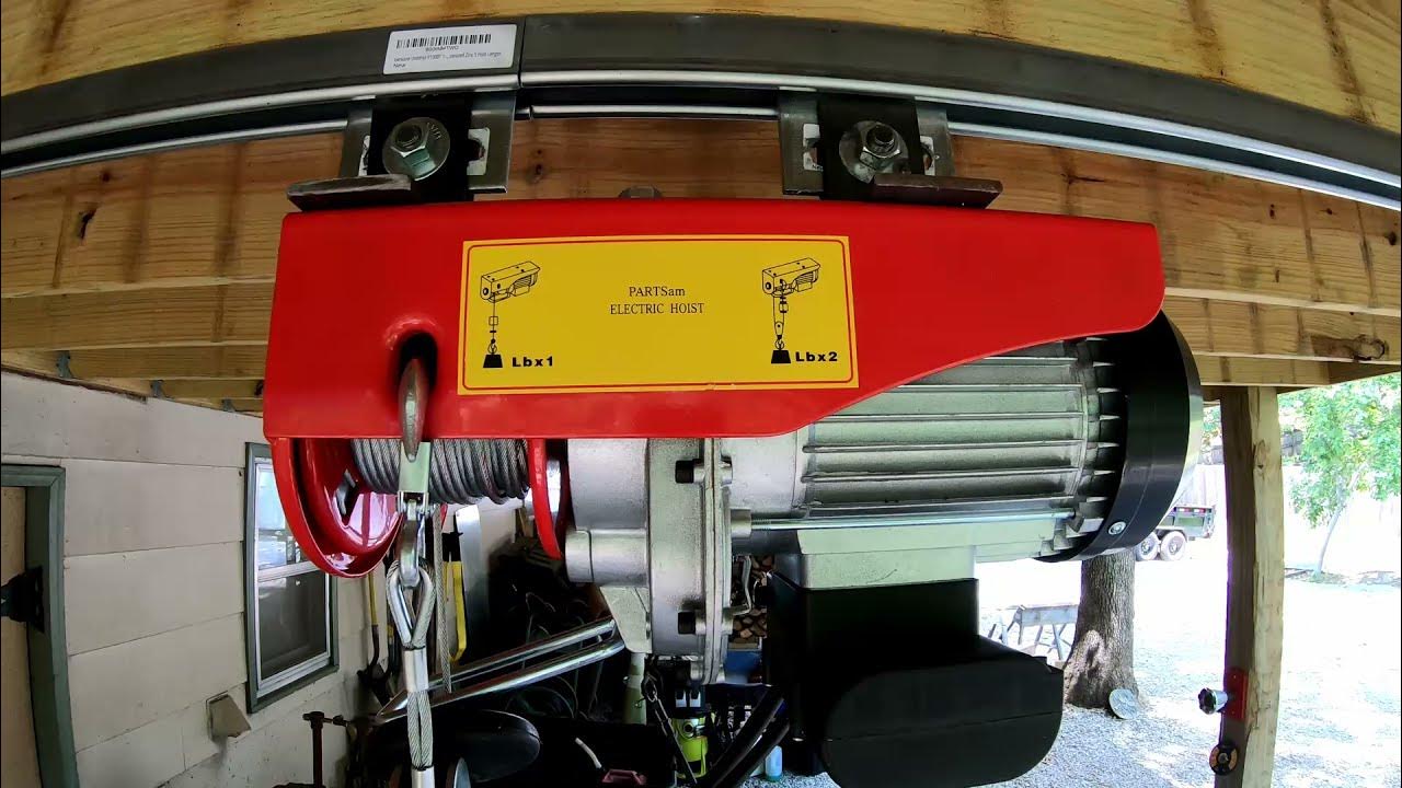 Harbor Freight Electric Hoist Setup YouTube