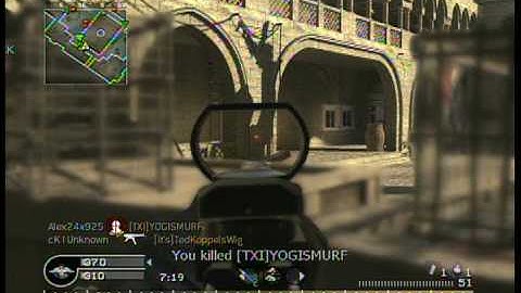 Call of Duty 4 Team Deathmatch (M16 w/ Red Dot) 9/22