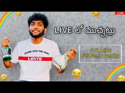Live muchatlu and Q and A fun chedhama #trending #funny #live
