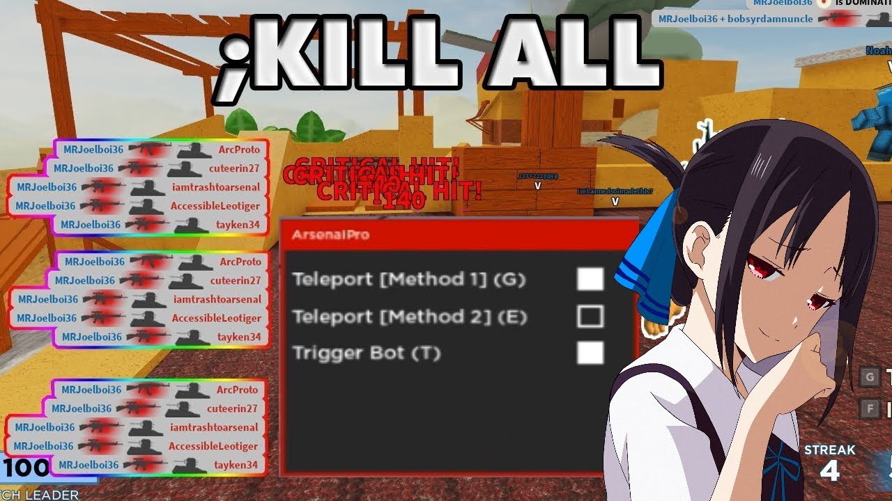 New Roblox Arsenal Op Teleport Hack Kill All Op Easy Win No Ban Etc 2020 Youtube - new blox hunt v266 admin gui inf moneytokens teleport kill all roblox hackexploit