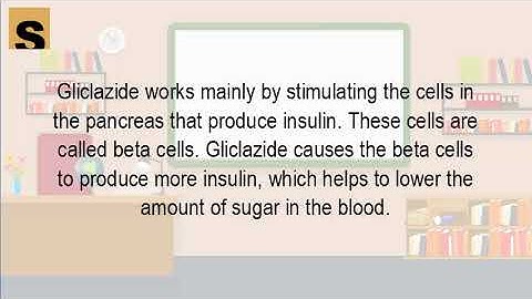How does gliclazide work in the body