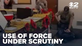 Utah County deputies under scrutiny after protester taken down at county meeting