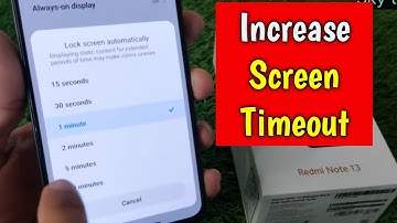 How to increase Screen Timeout in Redmi Note 13 5G | screen timeout redmip