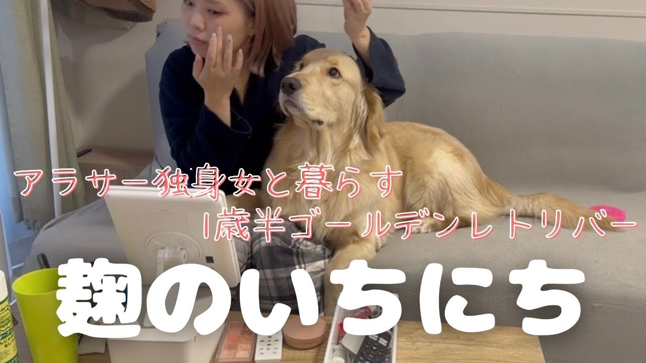 麹の1日に密着】アラサー独身女と暮らすあざといゴールデンの1日 - YouTube