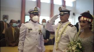 PROSESI UPACARA PEDANG PORA TNI-AL of Philip Pakpahan & Yessi Baringbing Wedding