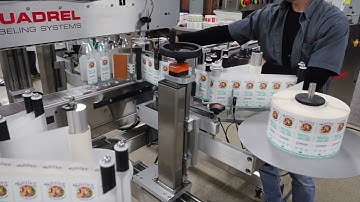 Juice Labeling  Zero Downtime Four Headed Labeling System  - TechLine