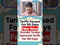 Donald Trump paused tariffs for 90 days FAKE NEWS 🥹 #shorts