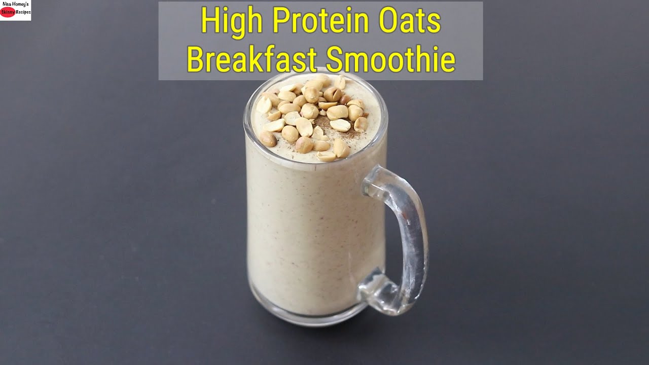 High Protein Oats Breakfast Smoothie - No Milk - No Sugar - Oats Smoothie For Weight Loss #shorts