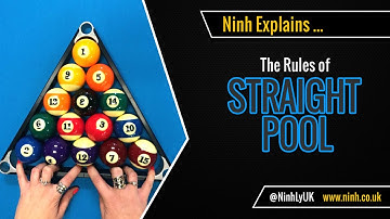 The Rules of Straight Pool (14.1 Continuous or Rack Pool) - EXPLAINED!
