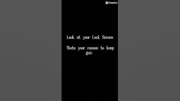 Look at your Lock Screen…that’s your reason to keep going