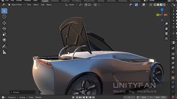 #156 3d sketching a car in blender Part 48 - 4x timelapse