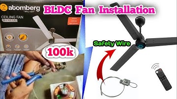 BLDC Ceiling fan Connection with Safety Wire | Atomberg BLDC fan | ElectroWork