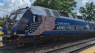 Railfanning NJ Transit on my 24th Birthday at Short Hills 5-30-24 ALP-45DP 4502 Armed Forces Livery!