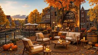 Soft Fall Jazz at Café Shop 🍂 Cozy Jazz Background with Warm Fireplace Sounds for Deep Concentration screenshot 1
