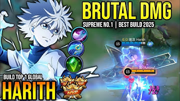 HARITH BEST BUILD 2025 | BUILD TOP 1 GLOBAL HARITH GAMEPLAY | MOBILE LEGENDS✓