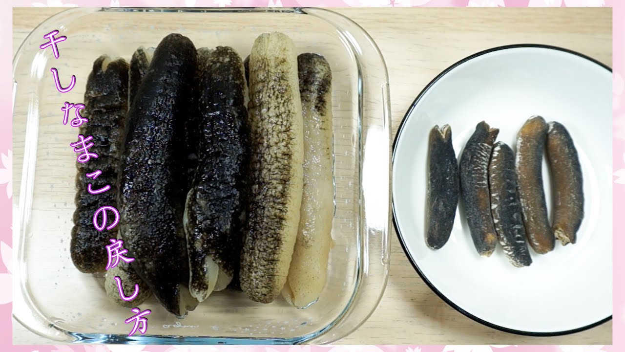 干しなまこの戻し方】簡単で乾燥なまこの戻し方が出来るまでが解説し 