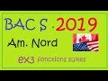 BAC S 2019 Amérique Nord  exercice 3 fonction suites  Maths