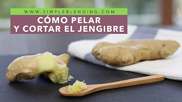 ¿Por qué se pela el jengibre con una cuchara?