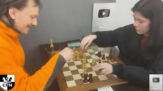 I. Kiselev (1686) vs M. Sidorova (1794). Chess Fight Night. CFN. Blitz