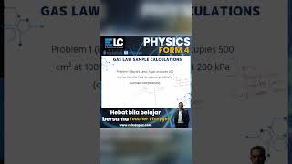 Boyle's Law | Gas Law Sample Calculation #gaslaws #kssm #boyleslaw #physics