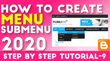 How To Create Menu And Submenu With Link In Blog Or Website Tutorial-9 2018 [desimesikho]