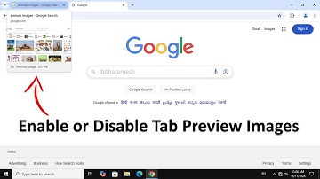 How to Enable/Disable Tab Preview Images In Google Chrome